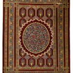 Handmade Persian Silk Rug from Qom