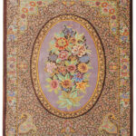 Handmade rug from Qom. 2