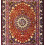 Handmade Qom All Silk Rug 4’92” x 6’56”