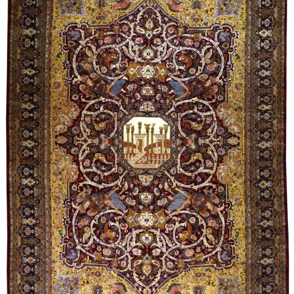 Handmade Tabriz All Silk Rug 10’99” x 16’40”