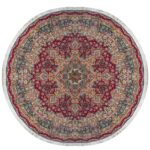 Handmade Tabriz Silk & Cotton Round Rug 9’84" x 9’84”