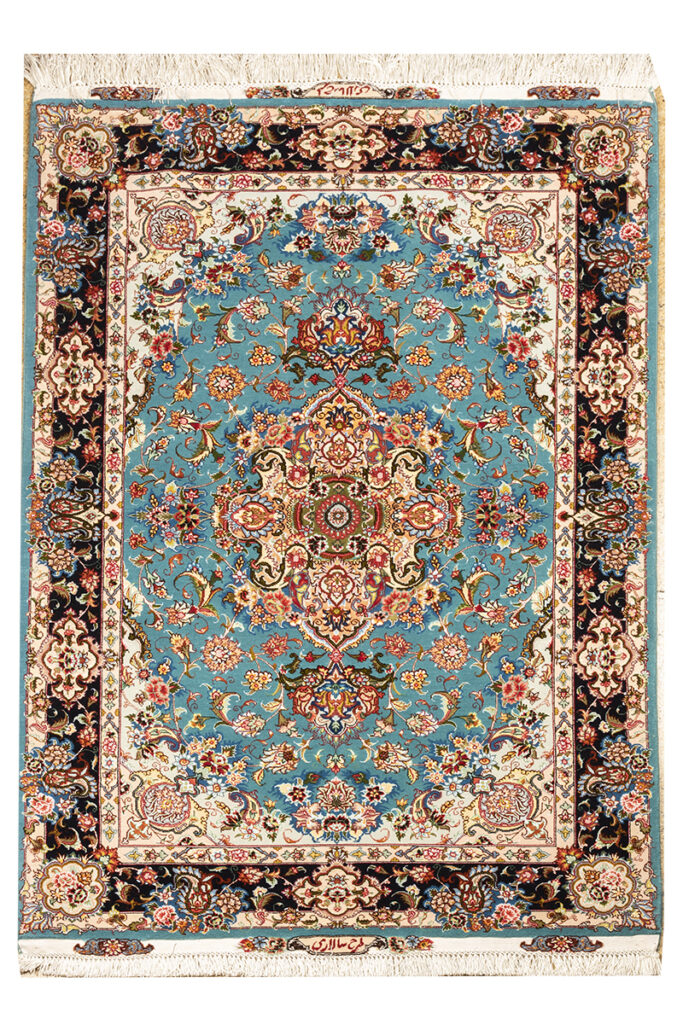 Tabriz handmade Medallion Rug. handwoven rug