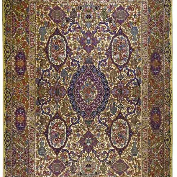 Handmade Tabriz Silk & Cotton Rug 11'48" x 14'76"