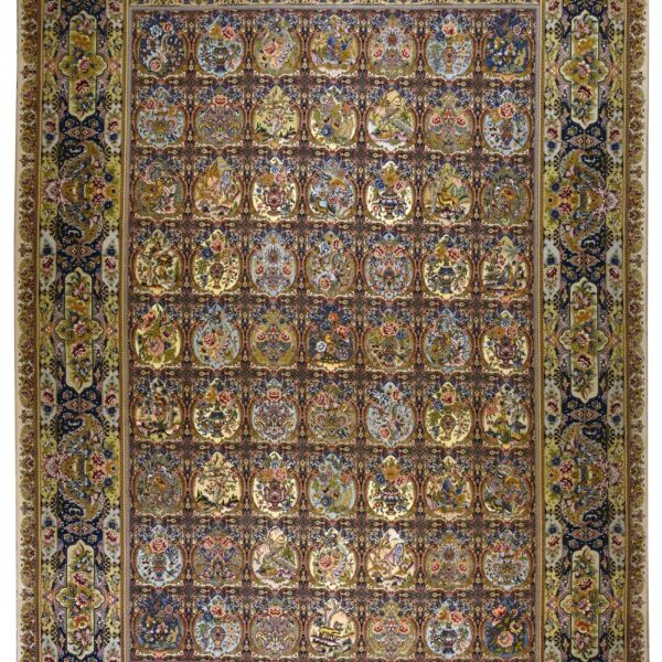 Handmade Tabriz Silk & Cotton Rug 11’48″ x 16’40”