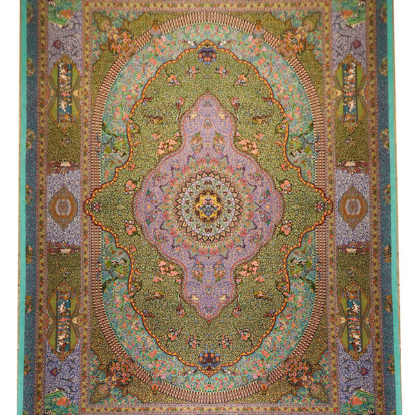 Handmade Qom All Silk Rug 11’48” x 16’40″