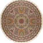 Handmade Qom All Silk Round Rug 9’84″ x 9’84”