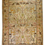 Antique Handmade Tabriz Wool & Cotton Rug 9’09” x 12’34”
