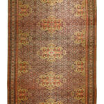 Antique Handmade Tabriz Wool & Cotton Rug 7’38” x 18’37”