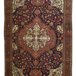 Antique Handmade Farahan Wool & Cotton Rug 4’10” x 6’79”