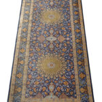 Brand New, Exquisite Silk Medallion Runner Rug