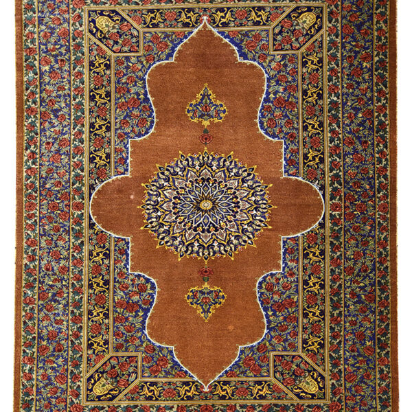 Handmade Qom All Silk Rug 2’63” x 3’94″
