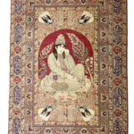 Antique Handmade Kerman Wool Rug 4’53” x 6’76”