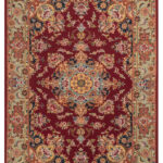 Handmade Tabriz Silk & Cotton Rug 3’28” x 4’92”