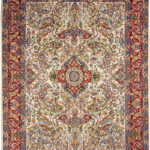 Handmade Tabriz Silk & Cotton Rug 4’92” x 6’56”