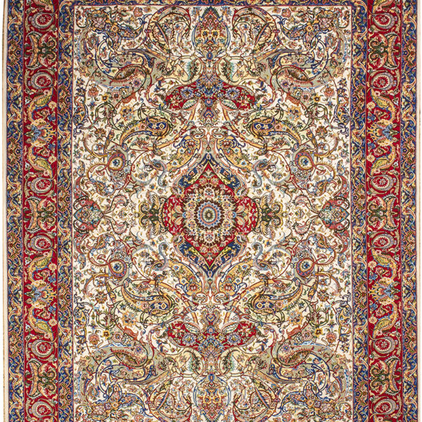 Handmade Tabriz Silk & Cotton Rug 4’92” x 6’56”