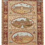 The Tabriz Pictorial Cotton Rug. handwoven rug