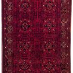 Handmade Balochistan Silk & Cotton Rug 3’28” x 4’92