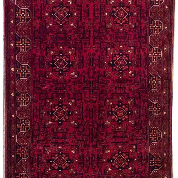 Handmade Balochistan Silk & Cotton Rug 3’28” x 4’92