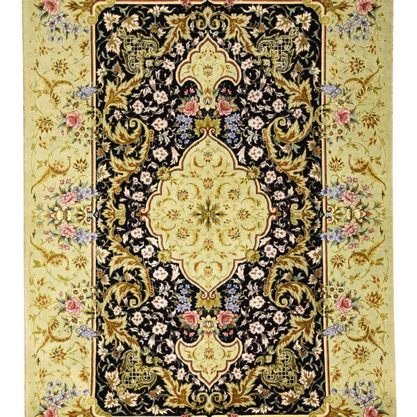 Handmade Qom All Silk Rug 2’63” x 3’94”