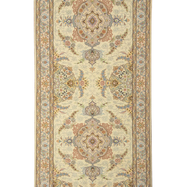 Handmade Tabriz All Silk Runner Rug 2’62” x 16’40”