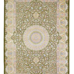Handmade Qom All Silk Rug 4’43” x 6’56″