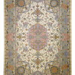 Handmade Tabriz Silk & Cotton Rug 6’56” x 9’84”