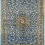 Handmade Qom All Silk Rug 4’43” x 6’56”