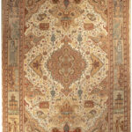 Handmade Tabriz Silk & Cotton Rug 8’20” x 11’49”