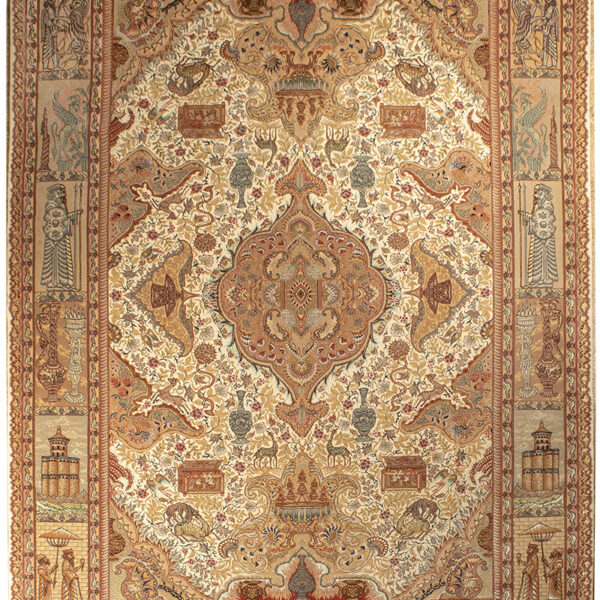 Handmade Tabriz Silk & Cotton Rug 8’20” x 11’49”