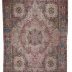 Antique Handmade medallion wool Rug, from Kerman. handwoven rug