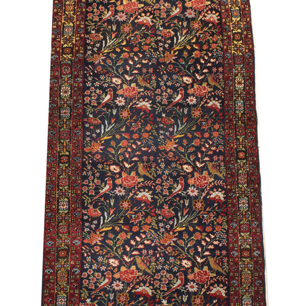 Handmade Floral Runner Rug from Hamedan 1