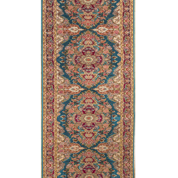 Handmade Tabriz Silk & Cotton Runner Rug 2’95” x 13’94”