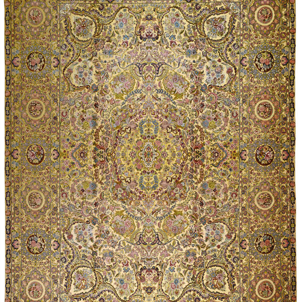 brand new Handmade medallion silk Rug from Tabriz. handwoven rug.
