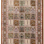 Handmade Qom All Silk Rug 2’63” x 3’94”