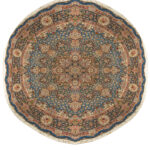 Handmade Tabriz Silk & Cotton Round Rug 16’40”