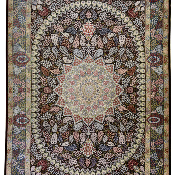 brand new Handmade medallion silk Rug from Maragheh. handwoven rug