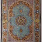Handmade Silk Rug – Elegant Medallion Design 4