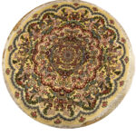 Brand New Round Medallion Rug from Tabriz. handwoven rug