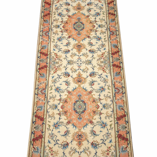Brand New Runner Medallion Rug from Tabriz. handwoven runner rug
