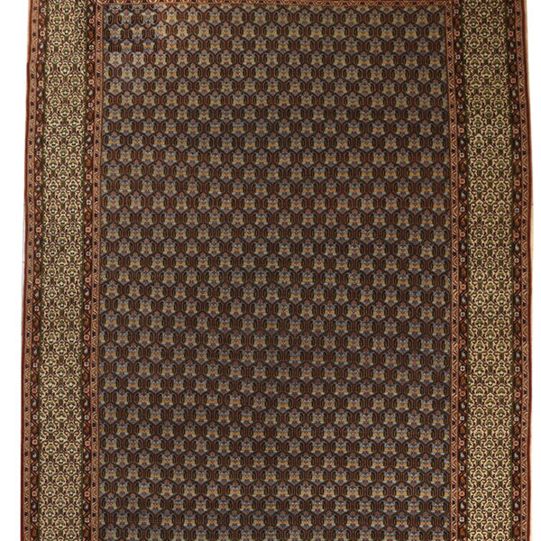 Antique Handmade Isfahan Silk & Cotton Rug 7’05 x 10’33”