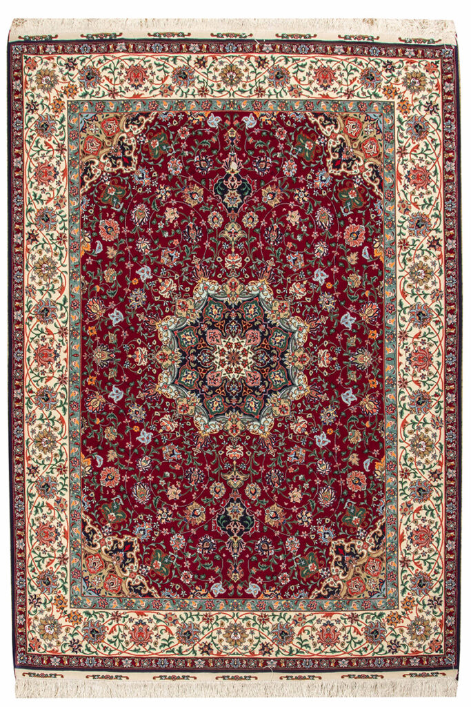 Experience the Luxury of Our Brand New Medallion Handmade Persian Rug from Tabriz