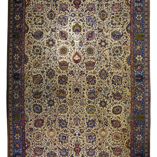Antique Handmade Tabriz Cotton Rug 12’70 x 18’70”