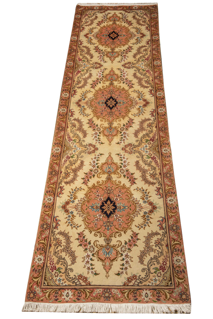 Elegant Handmade Silk Rug from Tabriz, Iran​ 1