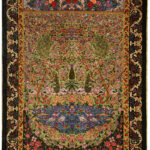 Handmade Qom All Silk Rug 2’63” x 3’94”
