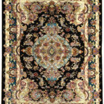 Handmade Tabriz Silk & Cotton Rug 3’28” x 4’92”