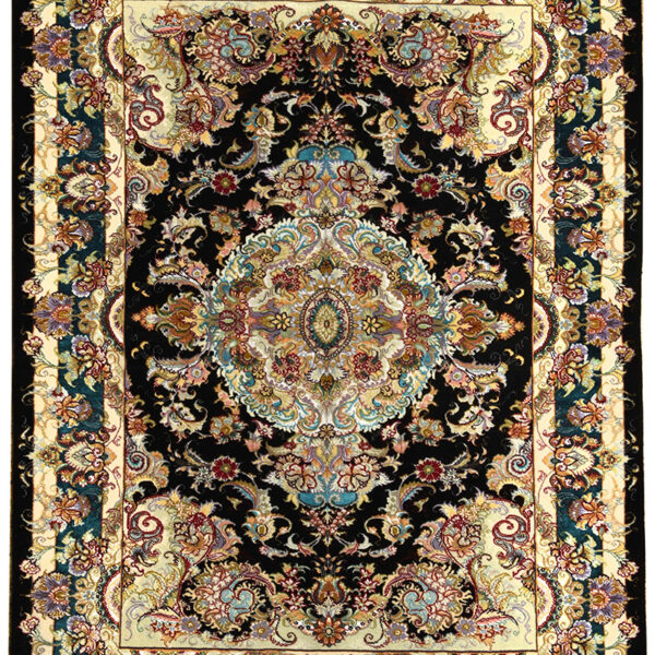 Handmade Tabriz Silk & Cotton Rug 3’28” x 4’92”