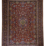 Timeless Antique Handmade Rug – Elegant Medallion Design