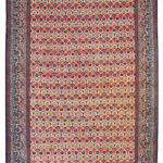 Antique Handmade Qazvin Cotton Rug 6’86 x 11’06”