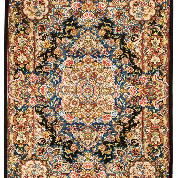 Handmade Tabriz Silk & Cotton Rug 3’28” x 4’92”