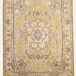 Handmade Tabriz Silk & Cotton Rug 5’08” x 7’38”
